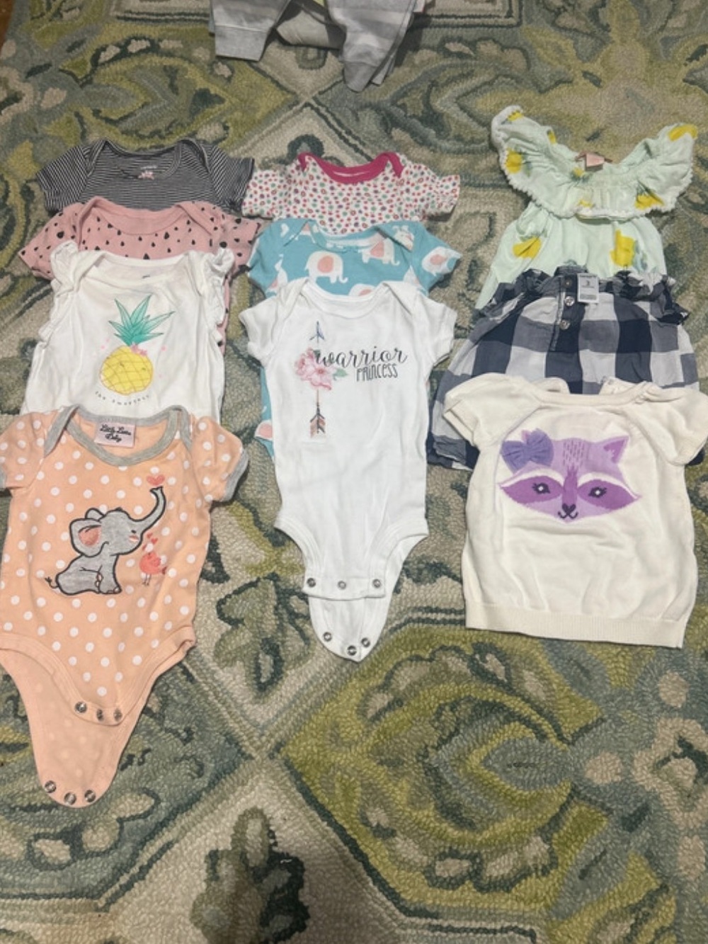 Bundle of 0-3 Short Sleeve Onesies and Shirts